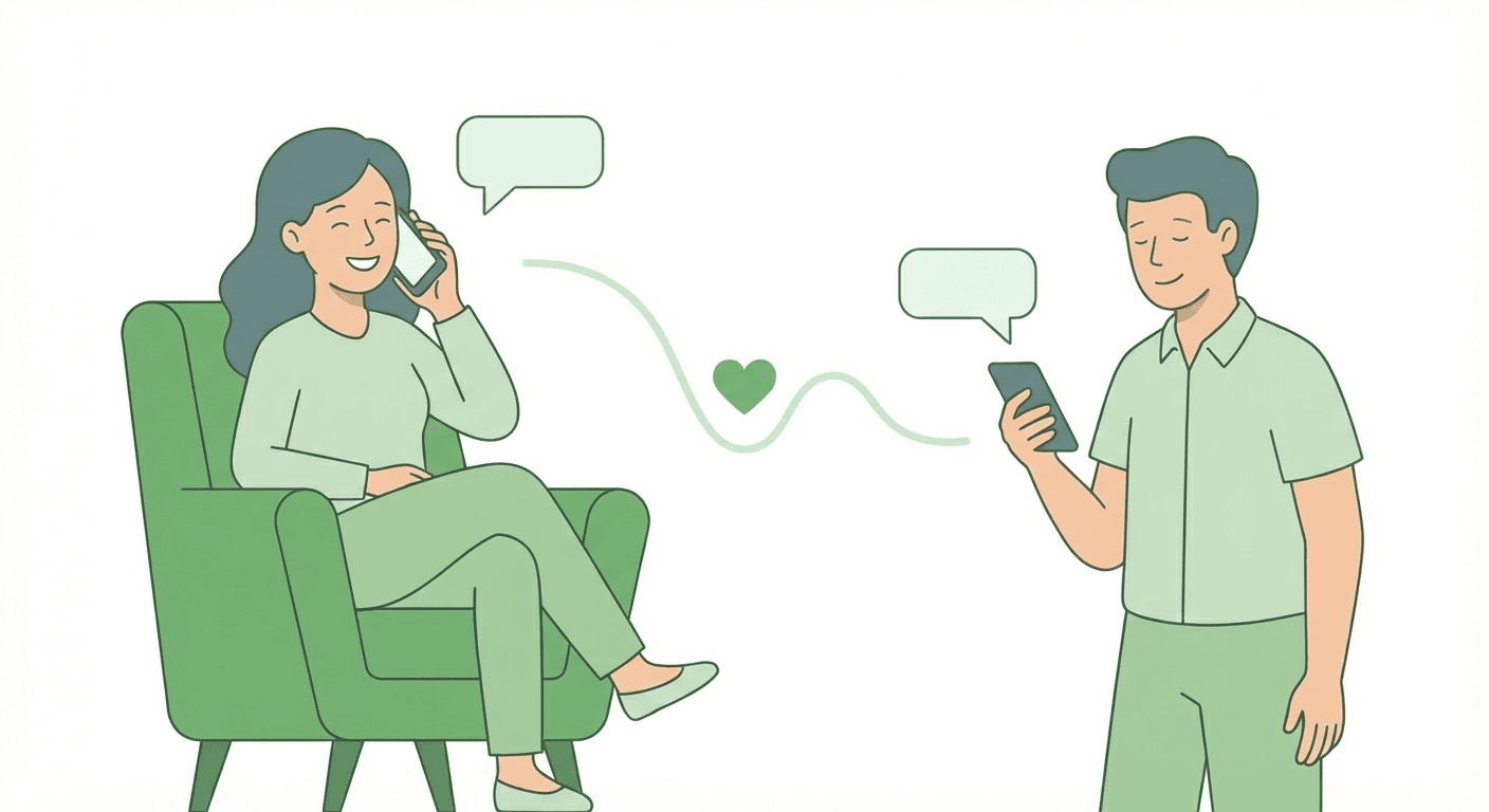 שיחה אישית, בלי לחץ