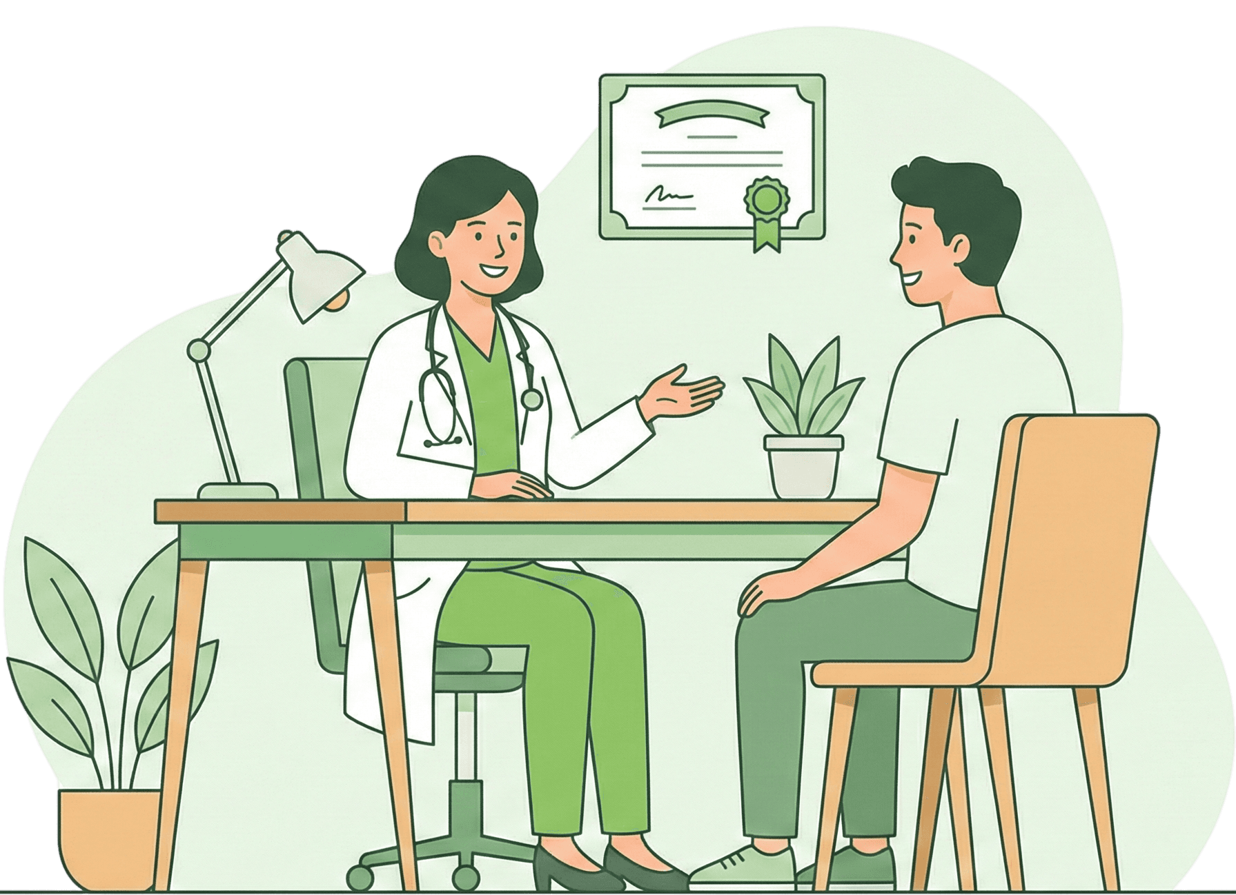 שיחה טלפונית עם רופא